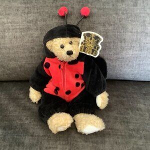 UNIPAK Aunt Ginnie's Antique Bear Collection Plush Ladybug Stuffed Animal TAGS